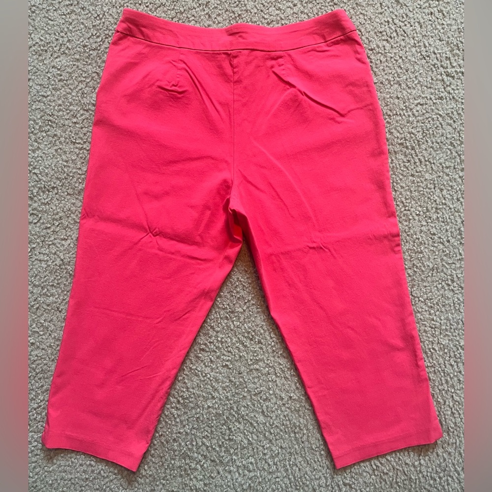 George Capri Pants, Front Pockets, Super Stretchy, Size Large (12-14) - Picture 2 of 3